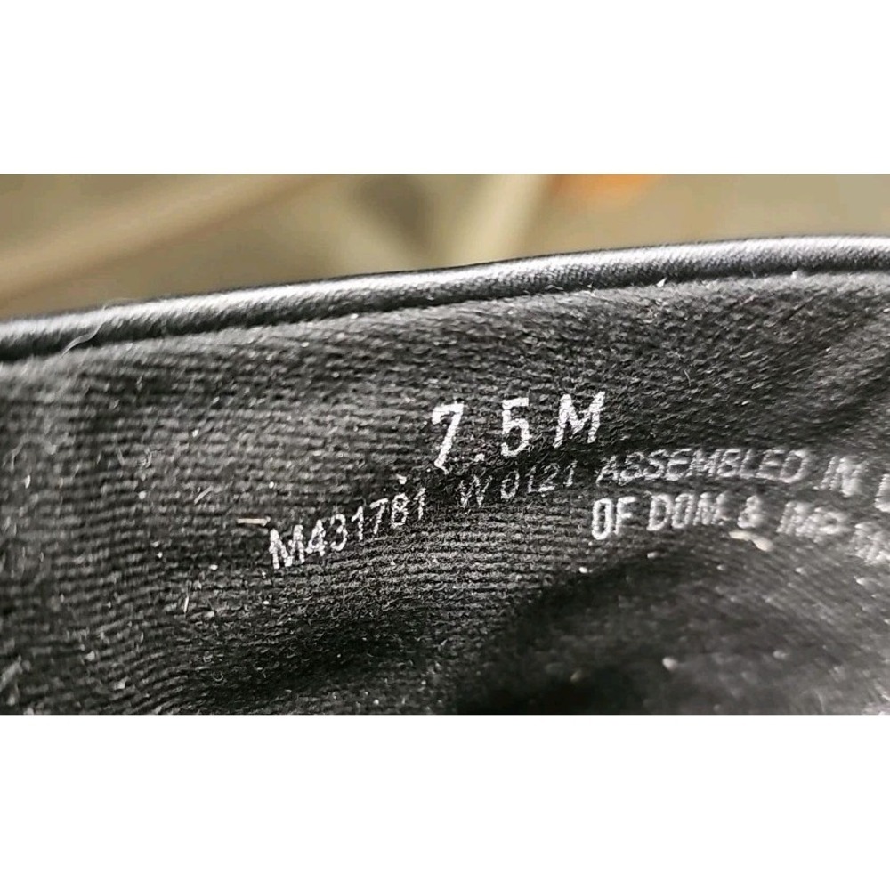 Munro Kala Lamb-skin Ruched Slide Sandal Black Sz 7.5M Soft Leather Minimal #234 - Picture 9 of 10